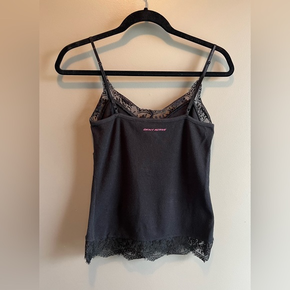 DKNY jeans red hoodie size S and black lace camisole size XS - Picture 5 of 9